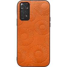 YKD Store Xiaomi Redmi İçin Ayçiçeği Pu Kılıfı Not 11 - Not 11S 4G Turuncu (Yurt Dışından)