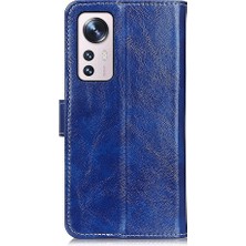 YKD Store Xiaomi 12 Mavi Retro Deri Telefon Kasası (Yurt Dışından)