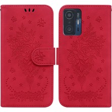 YKD Store Xiaomi 11T - 11T Pro Kırmızı Deri Kılıf (Yurt Dışından)