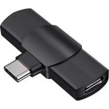 VShop Type-C / Usb-C Arayüz Lavalier Mikrofon Siyah (Yurt Dışından)