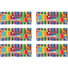 Macromax Rengarenk Sünger 10'lu 6 Paket