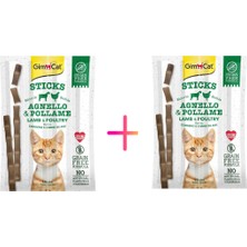Sticks Kuzu Etli Tavuklu Tahılsız Ödül Çubukları 4'lü 20GR x 2 Paket