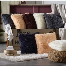 Doqu Home Dekoratıf Meyra Kırlent  045X045 Kahve