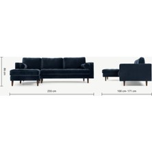 Gase House Minimal ve Bohem - Lotus Köşe Koltuk Takımı -Baby Face Kumaş