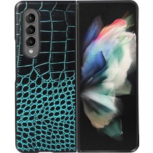 Zunhaı Samsung Galaxy Z Fold4 Için Telefon Kılıfı - Mavi (Yurt Dışından)