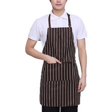 Luxuitems Kadın Erkek Pişirme Şef Mutfak Ev Restoran Önlük Önlükleri Cepli Elbise