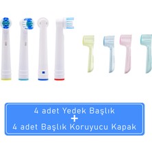 Kyver Oral B Uyumlu Diş Fırçası Yedek Başlığı Ve Başlık Koruyucu Kapak