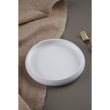 Acar SCT-21-0224/72 Bianco Perla Porselen Yuvarlak Tabak - 14 cm