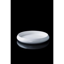 Acar SCT-21-0224/72 Bianco Perla Porselen Yuvarlak Tabak - 14 cm