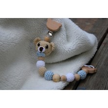 Mesmerizing Shopp Mesmerizingshopp Yeni Doğan Seti (Uyku Arkadaşı Dişlik Patik Emzik Tutucu) Seti Amigurumi Organik ve Pamuklu Iplik