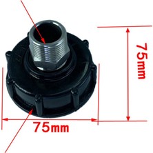 Elegance Ibc Hortum Adaptörü Su Hortumu Erkek Adaptörü DN20 Bağlayıcı (Yurt Dışından)