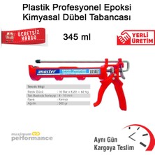 Master Plastik Profesyonel Epoksi Kimyasal Dübel Tabancası 345 ml