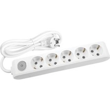 Viko Multi-Let Beşli 5 Li Anahtarlı Topraklı Grup Priz 3 Metre