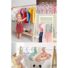 Morpanya Sweet 18 Adet  Bebek Elbise Askısı 30 cm Fiyonklu Kelebek Bebek Çocuk Kıyafet Askısı Morpanya Sweet 18 Adet Bebek Elbise Askısı