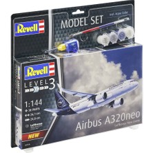 Revell 1:144 Airbus A320 Neo Lufthansa Model Seti 63942