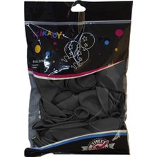 Kikajoy Pastel Siyah Balon 40LI