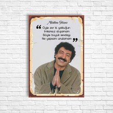 Trend Poster Müslüm Gürses Retro Ahşap Poster