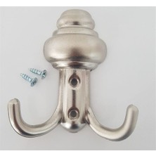 OKÇU KARDEŞLER YAPI MARKET Sarıklı Vestiyer Askı Dolap Mobilya Askılığı Saten Gri (5 Li Paket)