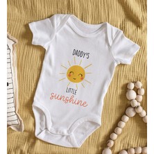 Bk Gift Daddy's Little Sunshine Tasarımlı Bebek Body Zıbın - Model 1