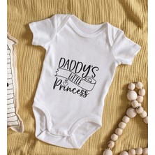 Bk Gift Daddy's Little Princess Tasarımlı Bebek Body Zıbın - Model 1