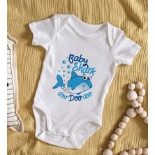 Bk Gift Baby Shark Tasarımlı Bebek Body Zıbın - Model 1