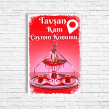 Trend Poster Tavşan Kanı Çayının Konumu Retro Ahşap Poster