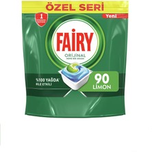 Fairy Orijinal 90 Yıkama Bulaşık Makinesi Deterjanı Tableti / Kapsülü Özel Seri