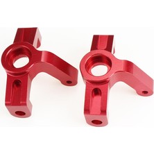 2 Adet Metal Ön Direksiyon Hub Taşıyıcı Için Wltoys 104001 1:10 Rc Model Araba Kırmızı(Yurt Dışından)