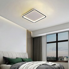 Triolux LED Avize Plafonyer Basıs TR2A009 30*30cm - Boya Rengi:Siyah - Işık Rengi:3000K Sıcak Beyaz