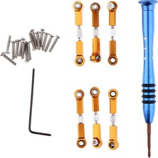 Servo Bağlantı Çekme Çubuğu Wltoys Için 1/18 Rc Buggy Araba Ayarlanabilir Direksiyon Çubuğu Altın Altın(Yurt Dışından)