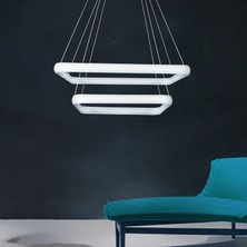 Triolux TRA30013 Eco 60*60 cm LED Avize Sarkıt Ovalköşe Vısgraat - Işık Rengi 6500K Soğuk Beyaz