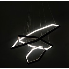 Triolux TRA30034 Eco Ø70 cm LED Avize Sarkıt Üç6gen - Işık Rengi 6500K Soğuk Beyaz