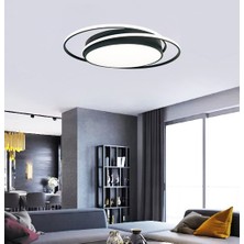 Triolux TRA36503 Eco 58*50 cm LED Avize Plafonyer DRUM2BELT - Işık Rengi 6500K Soğuk Beyaz