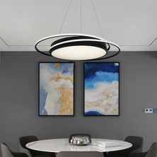 Triolux TRA36504S Eco 78*70 cm LED Avize Sarkıt DRUM2BELT - Işık Rengi 6500K Soğuk Beyaz