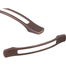 Badem10 Aslı Mobilya Dolap Kapak Çekmece Kulpu Antik Bakır Metal 128 mm
