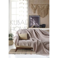 Kubal Home Mürdüm Pamuk Buldan Koltuk Örtüsü 180 x 230 cm Koltuk Kanepe Çekyat Berjer Örtüsü Şalı