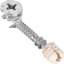 Metal Dübelli Minifix Seti (Gövde + Mil + Dübel) (25 Takım)