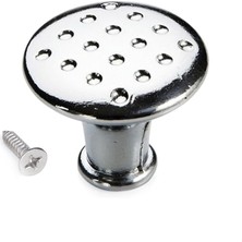 Noktalı Düğme Kulp Kapak Çekmece Kulpu Parlak Krom (4 Adet)