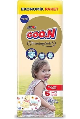 Goon Premium Soft 5 Numara Külot Bez 12-17 kg 58 Adet