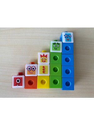 Zk Toys Numberblocks 1-2-3-4-5 LEGO Küp Number Blocks 1-2-3-4-5