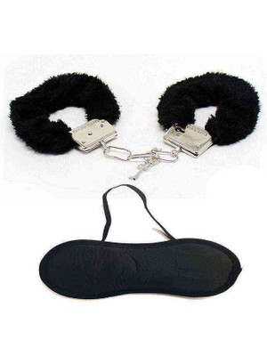 Siyah Peluş Kelepçe Seti