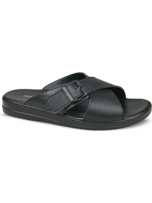 Ceyo Grande Erkek Terlik Ayakkabı 01854SIYAH