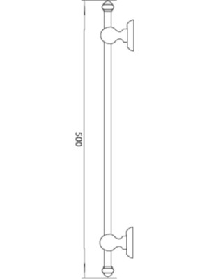 Csk Atlantis Krom Uzun Havluluk - Ats 16303