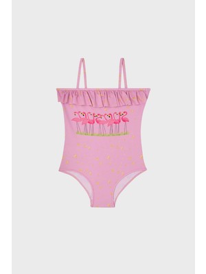 Slipstop Spice Girls Ip Askılı Fırfırlı Mayo Kız Çocuk Mayo SM22110224