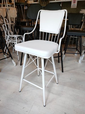 Sandalye Shop Bar Sandalyesi 65 cm Beyaz