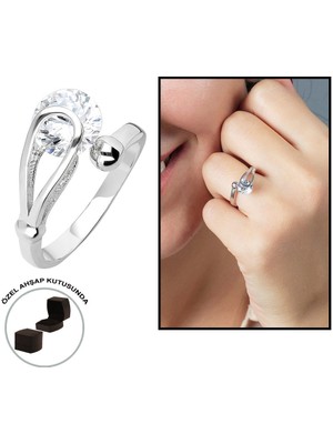 Online Hediye Sepeti Starlight Diamond Pırlanta Montür Elegance 925 Ayar Gümüş Bayan Tektaş Yüzük