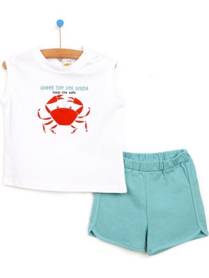 Hello Baby Under The Sea Erkek Bebek - Organik Pamuktshirt-Şort