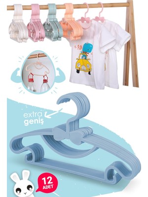 Morpanya Sweet 12 Adet Bebek Elbise Askısı 30 cm Fiyonklu Kelebek