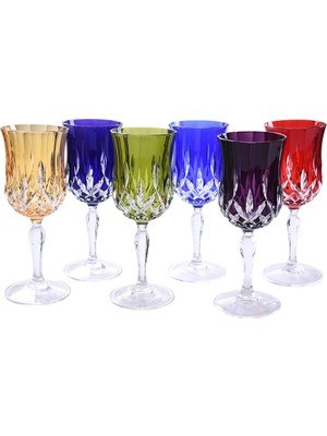 Decorium Kırmızı Şarap Kadehi 6 Prc Crıstallıne M03605