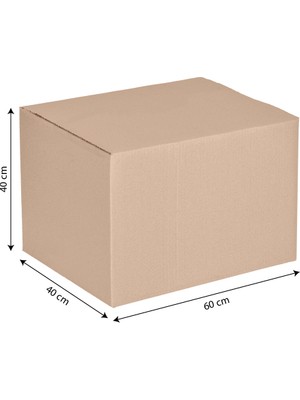 Kutu Marketim 60X40X40 Çift Oluklu Koli - Taşınma Kolisi - Boş Koli - Ihracat Kolisi - 10 Adet